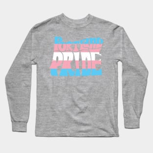 Portland Pride Festival Oregon Silhouette  - Trans - Vintage Long Sleeve T-Shirt